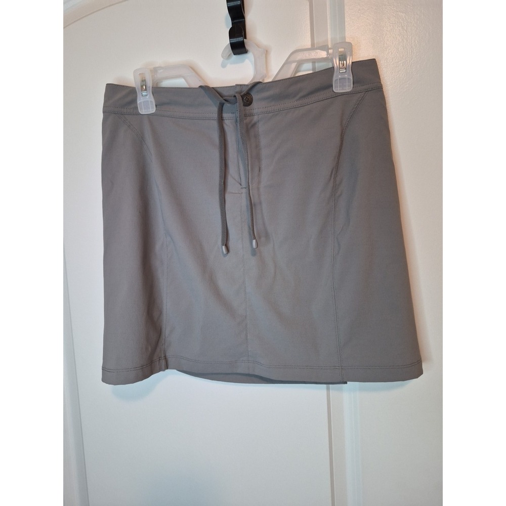 Columbia Womens Skort‎ Sz 6/38 Solid Gray Drawstring Nylon